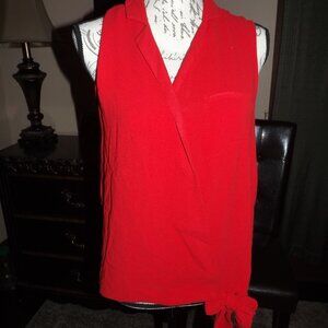 women's ZARA red blouse size small